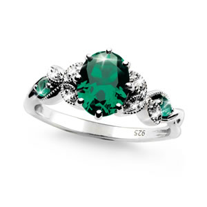 Everlasting Love Emerald Ring