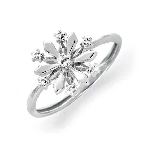 The Concorde Collection First Snowflake Ring - White Topaz… solid ...