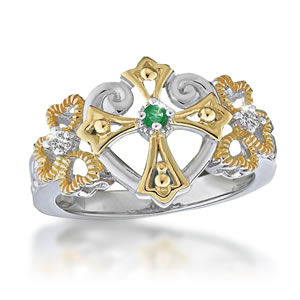 The Concorde Collection Irish Blessing Love Everlasting Ring - Genuine ...